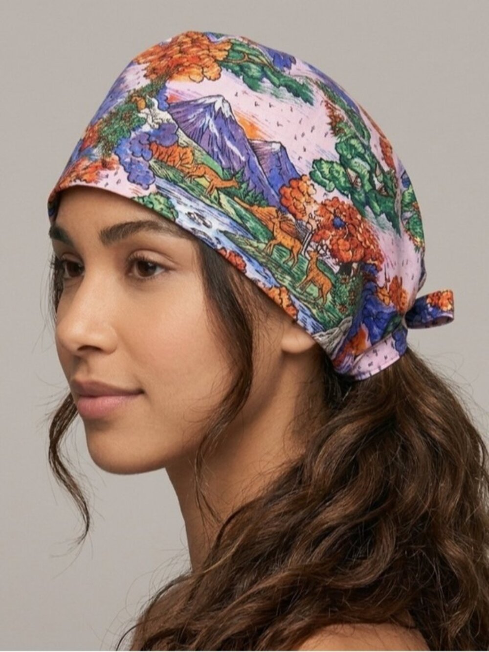 Handmade Boho Colourful Pastoral Hair Bonnet - One Size 🌈